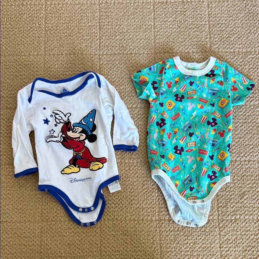 One piece Disney body suits 12/18 month and 18/24month
